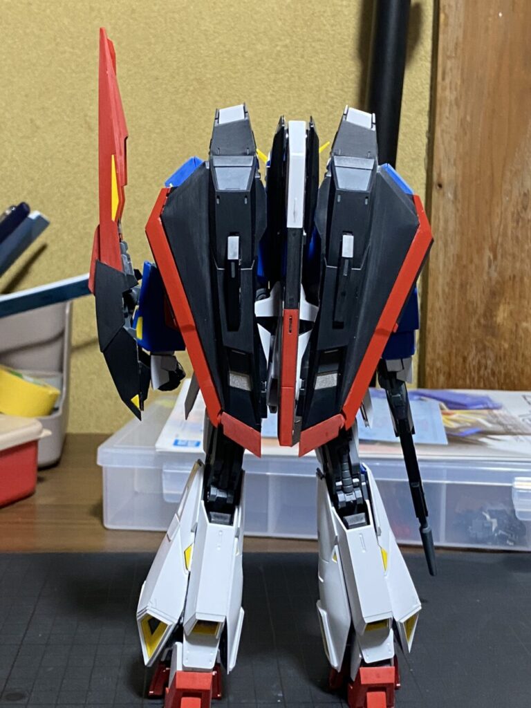 仮組み MS形態 背面