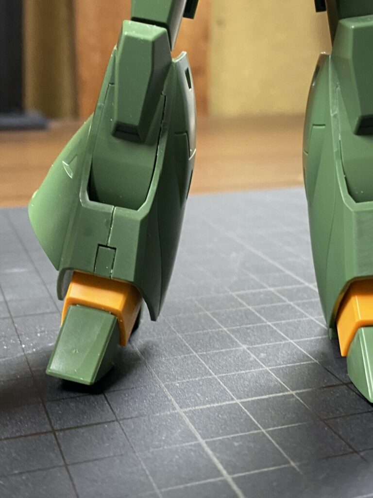脚部 合わせ目段落ち処理