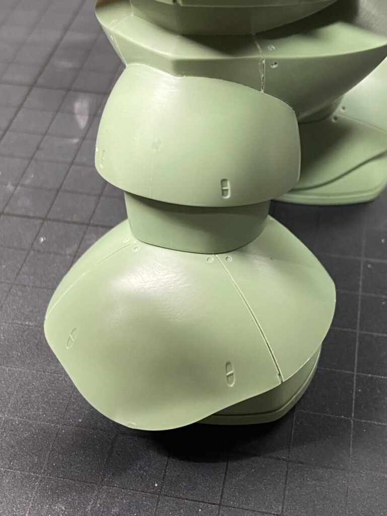 合わせ目消し　丸モールド　パネルライン追加