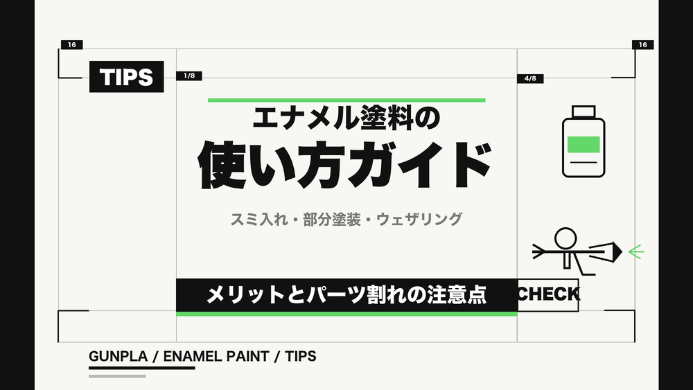 エナメル塗料の使い方ガイド：スミ入れ・部分塗装・ウェザリングとパーツ割れの注意点